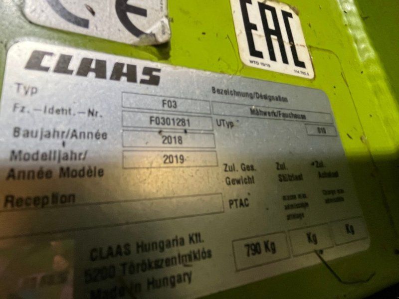 Claas CORTO 285 F