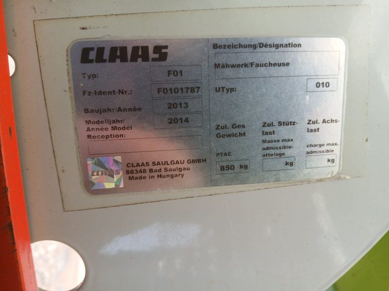 Claas Corto 3200 F Profil