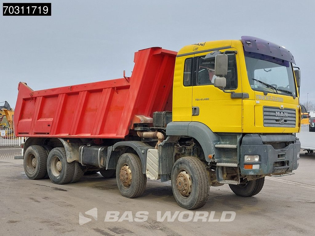 MAN TGA TGA 41.480 8X8 15m3 Meiller tipper 8x8 Full Steel Manual Gearbox Big-Axle