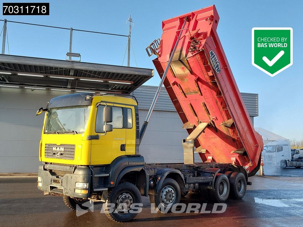 MAN TGA TGA 41.440 8X8 8x8 18m3 Meiller tipper Steelsuspension Big-Axle Manual Euro 4