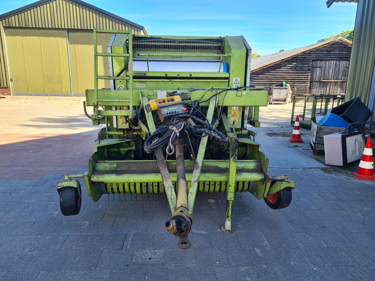 Claas ronde balen pers balenpers perswikkelcombinatie.