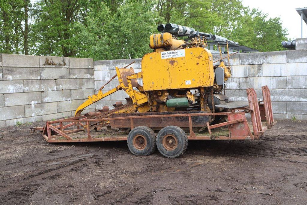 Diesel Chain Grinder on Trailer