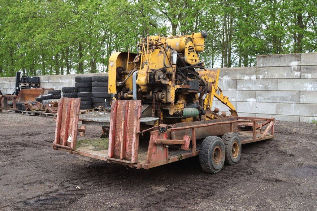 Diesel Chain Grinder on Trailer