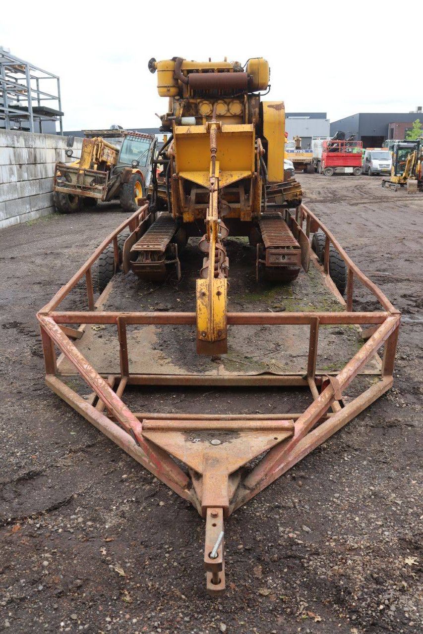 Diesel Chain Grinder on Trailer