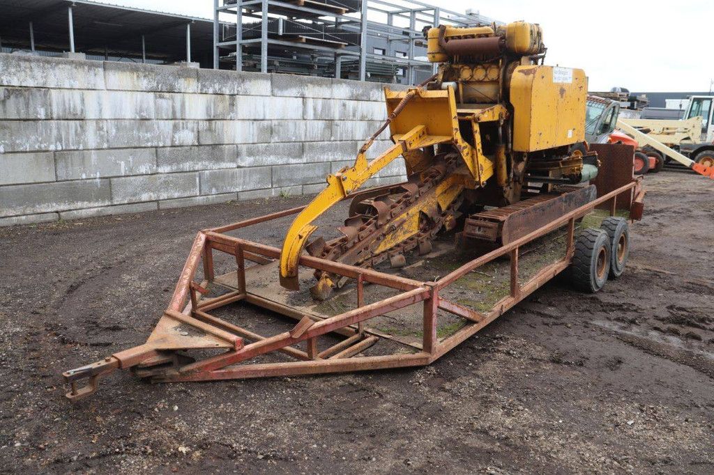 Diesel Chain Grinder on Trailer