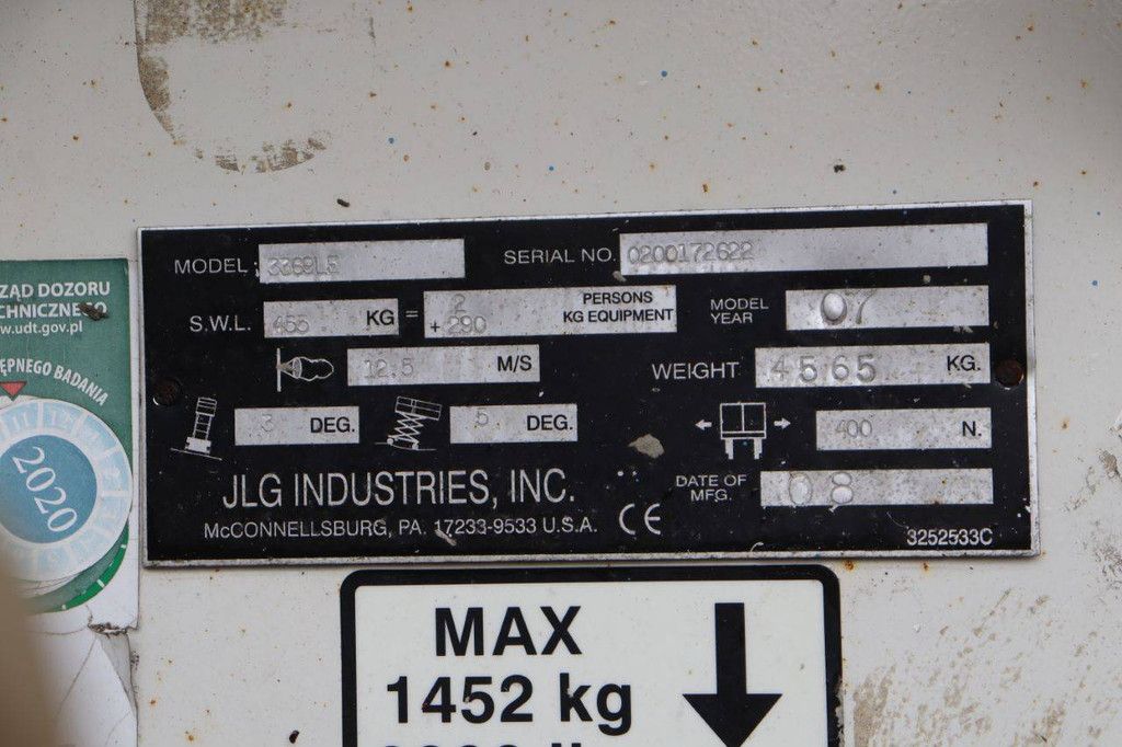 Scissor lift JLG 3369LS Diesel 12m 2008