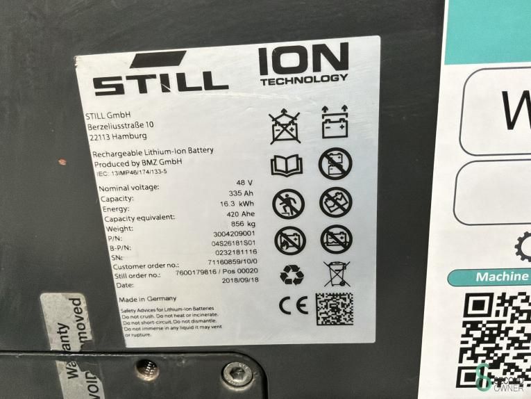 Batterijen Elektrisch Still Li-Ion Battery 2018