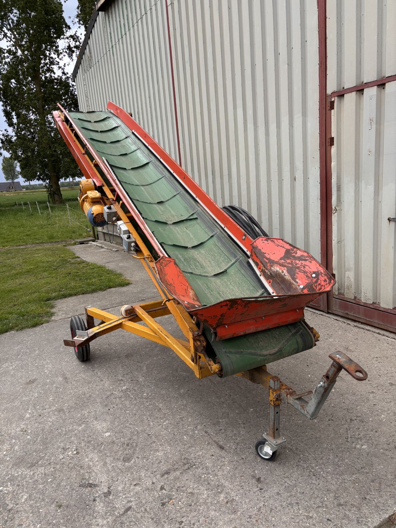 Samon onderlosband / transportband - hydraulisch - 4 meter