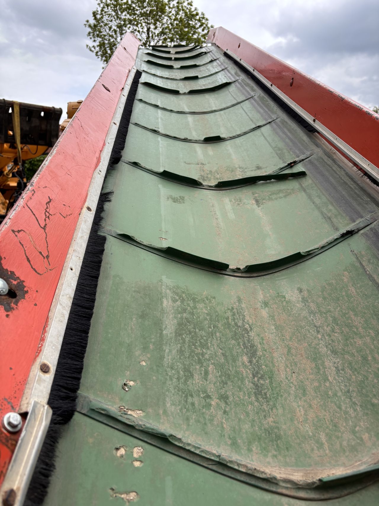 Samon onderlosband / transportband - hydraulisch - 4 meter