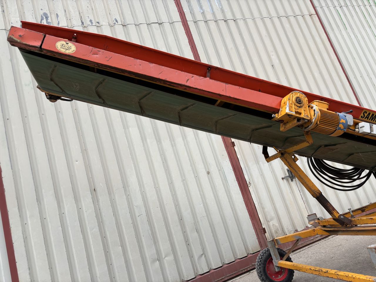 Samon onderlosband / transportband - hydraulisch - 4 meter