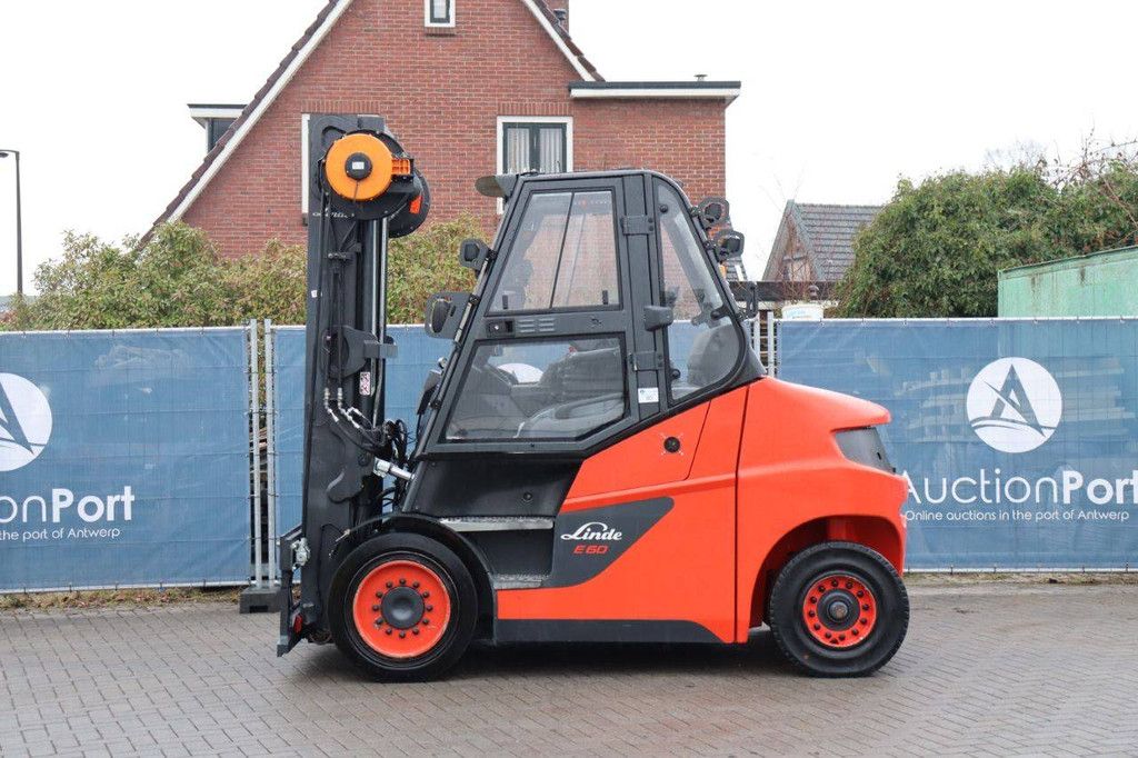Linde E60-01 Electric Forklift 6000kg 7.5m 2017