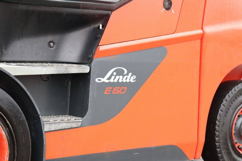 Linde E60-01 Electric Forklift 6000kg 7.5m 2017