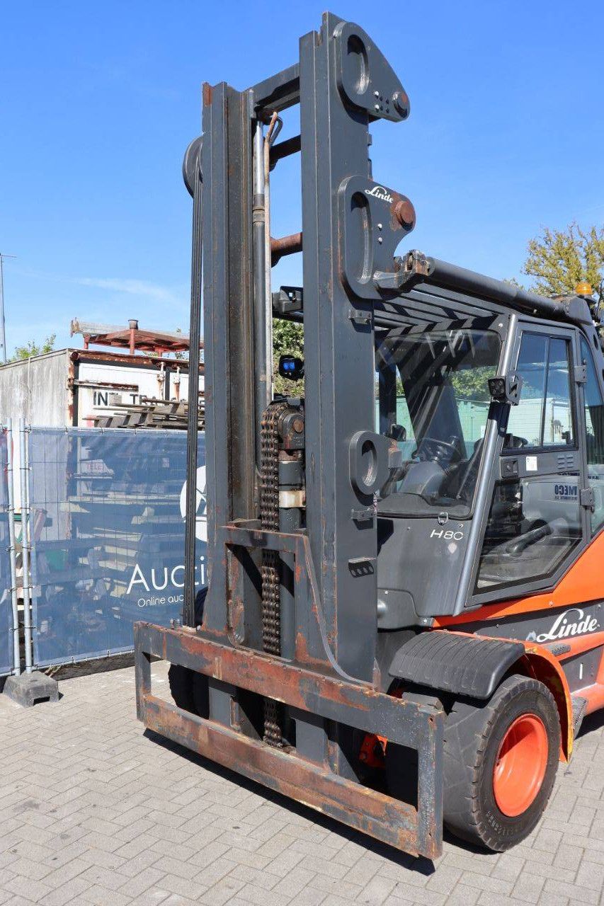 Linde Gabelstapler H80D-01/1100 Diesel 8000kg 2012