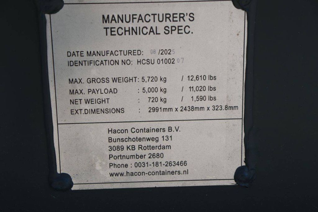 Container HCSU 01002 2025 Neu