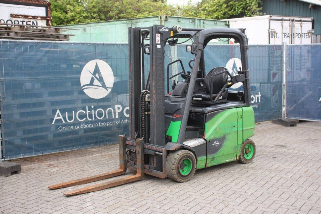 Linde E20PH-02 Electric Forklift 2000kg 7.0m 2014