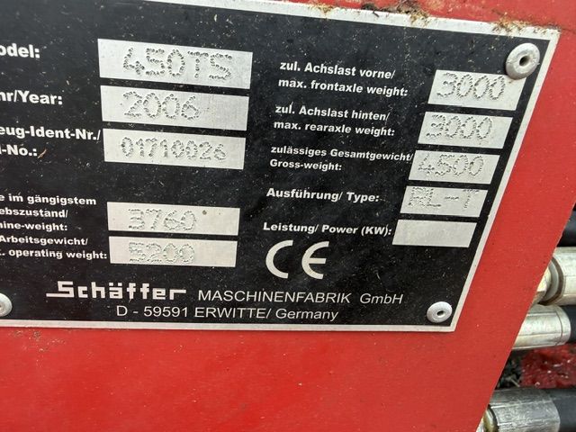 Schaffer 450TS bj06 Telescoopshovel Shovel Kniklader Minishovel