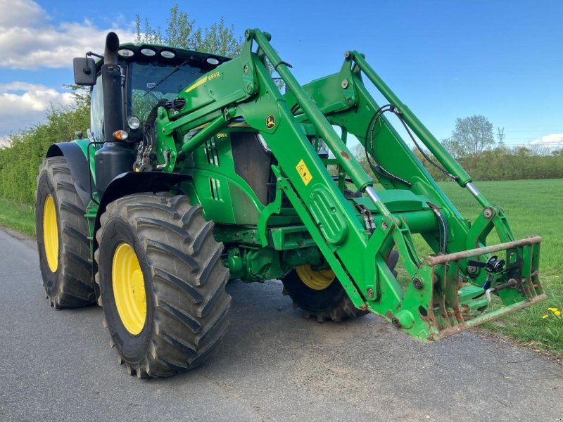 John Deere 6195R AP + 683R Lader