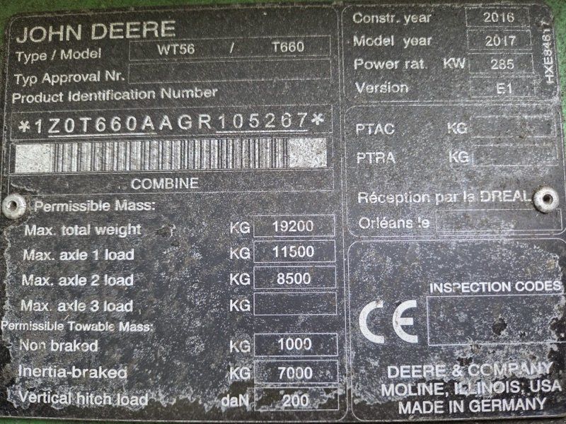 John Deere T660