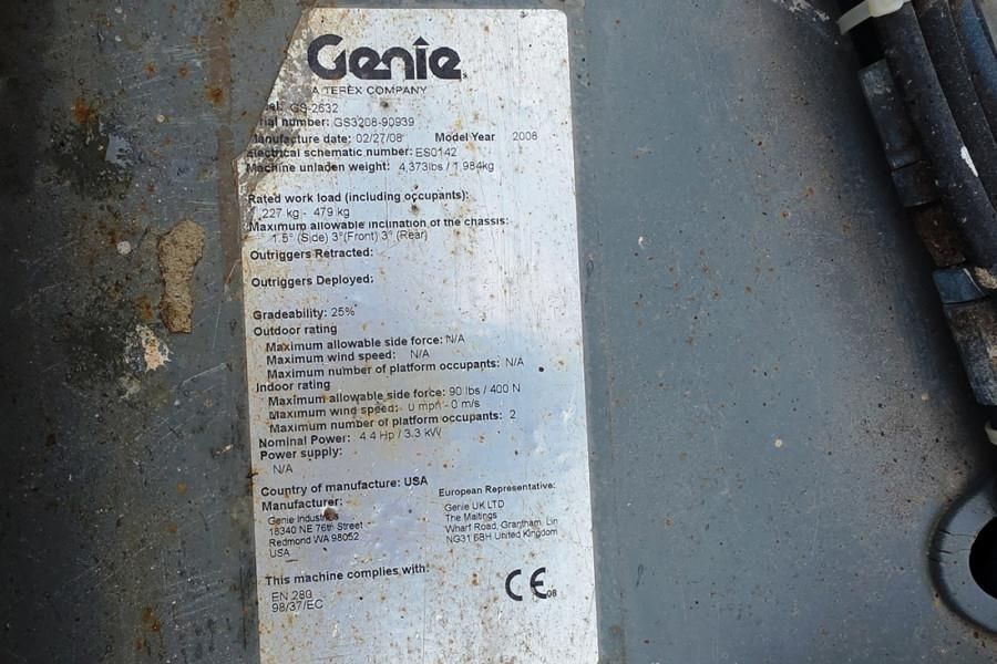 Genie GS2632 Electric, 10m Working Height, Non Marking T