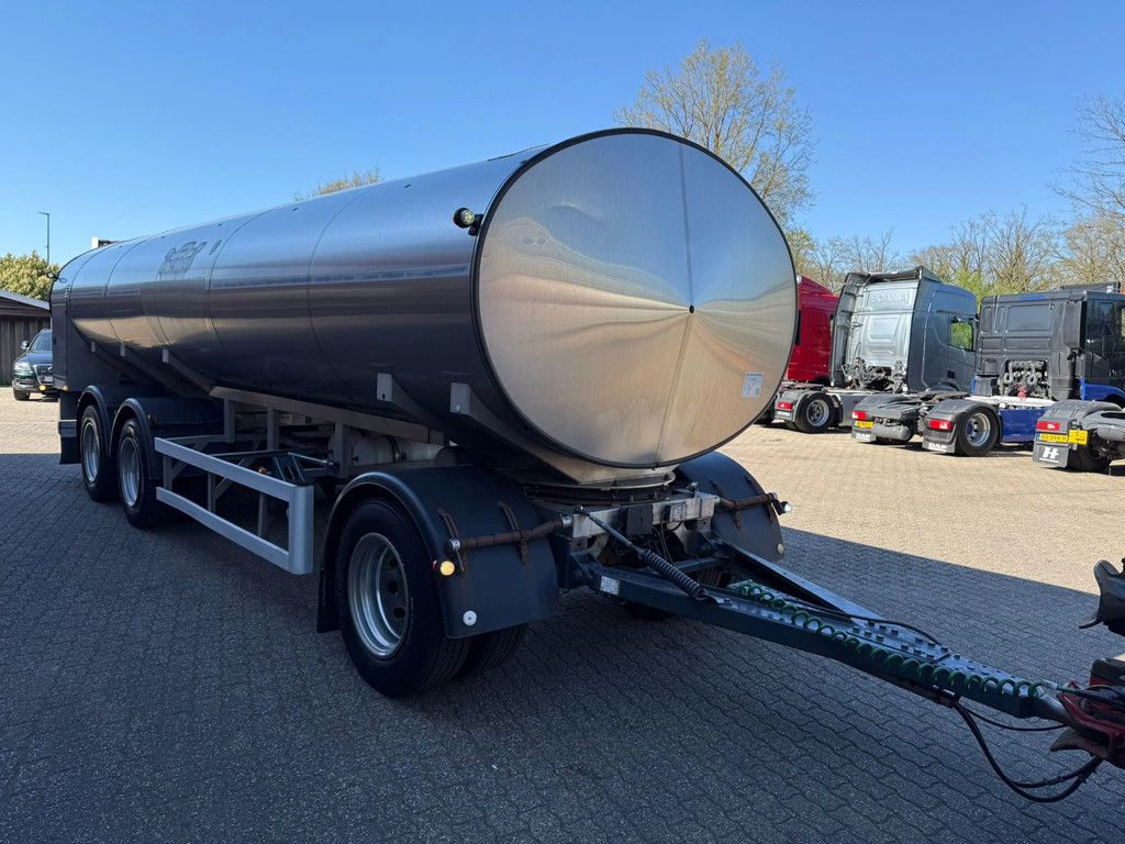 Magyar 3-AKSLET SLEPVOGN Skala RVS/INOX Melk/Milch/Milk Food 4 Rooms 18.000L Liftas