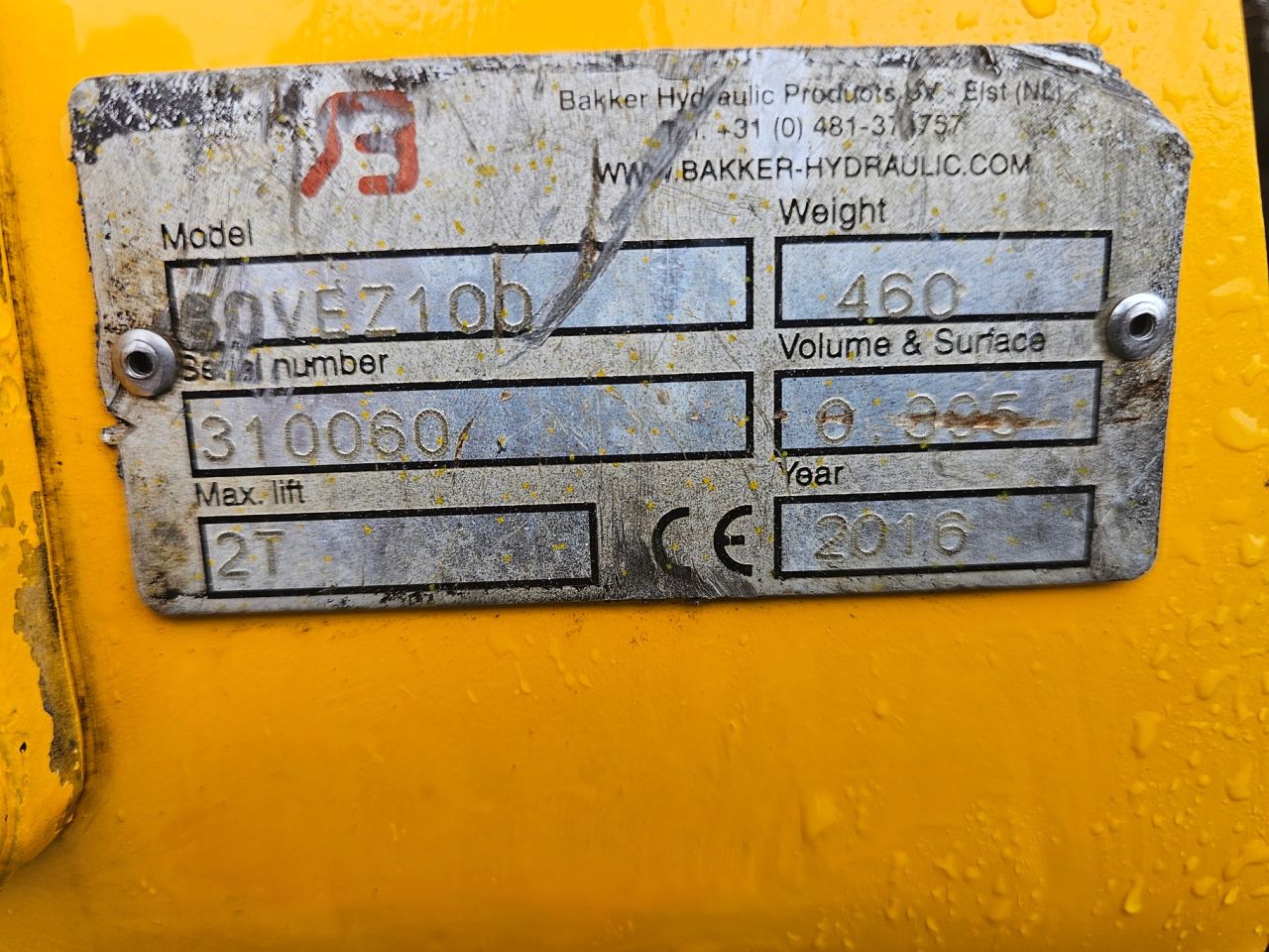 Bakker BDVEZ 100 Knijpbak Met Dubbele Cylinders