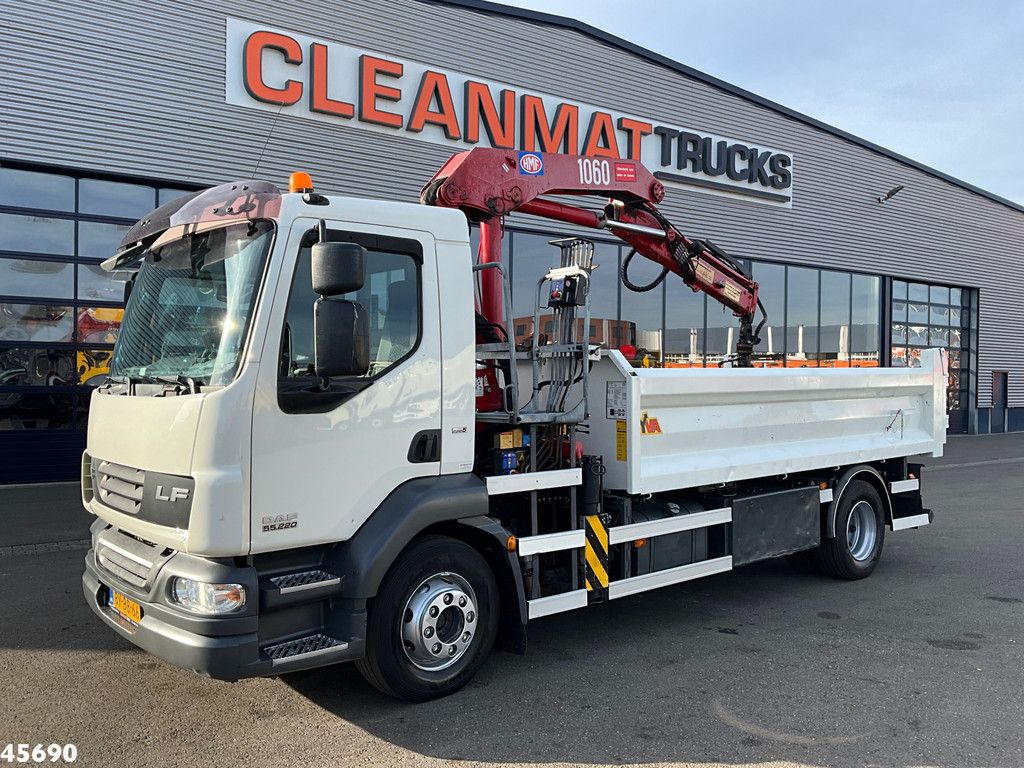DAF FA 55 LF 220 HMF 10 Tonmeter laadkraan Just 119.287 km!