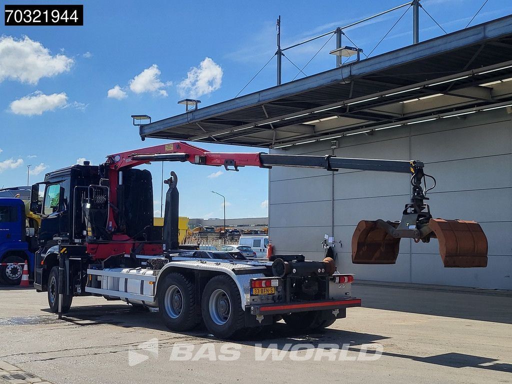 Mercedes Arocs Arocs 2840 6X4 HMF 1444-Z2 Crane VDL S-21-5500 containersystem Big-Axle Euro 6