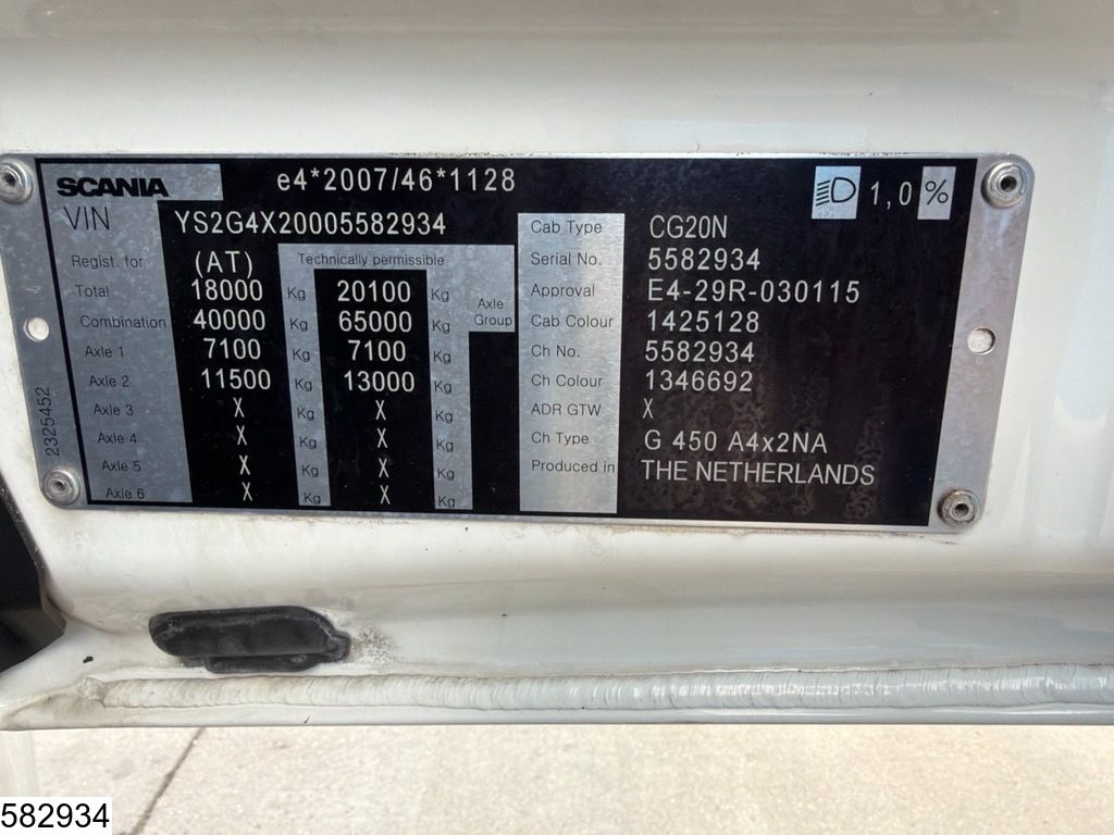 Scania G 450 EURO 6d, ADR