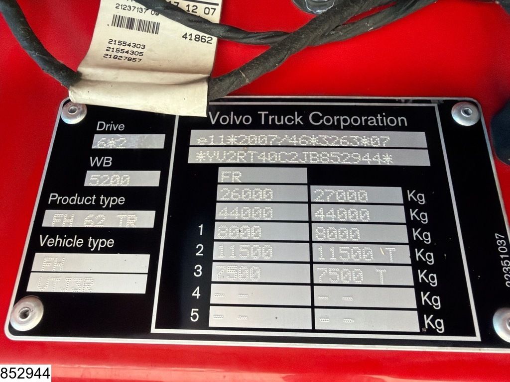 Volvo FH 500 6x2, EURO 6, Retarder, Standairco
