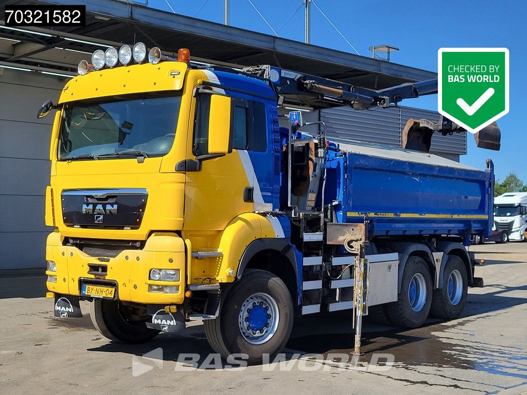MAN TGS 26.440 6X6 NL-Truck 6x6 HMF1643 Z2 Crane Kran 12m3 2-way tipper Euro 5