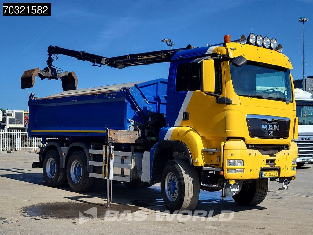 MAN TGS 26.440 6X6 NL-Truck 6x6 HMF1643 Z2 Crane Kran 12m3 2-way tipper Euro 5