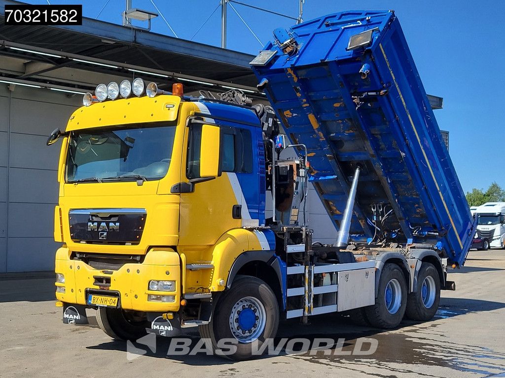MAN TGS 26.440 6X6 NL-Truck 6x6 HMF1643 Z2 Crane Kran 12m3 2-way tipper Euro 5