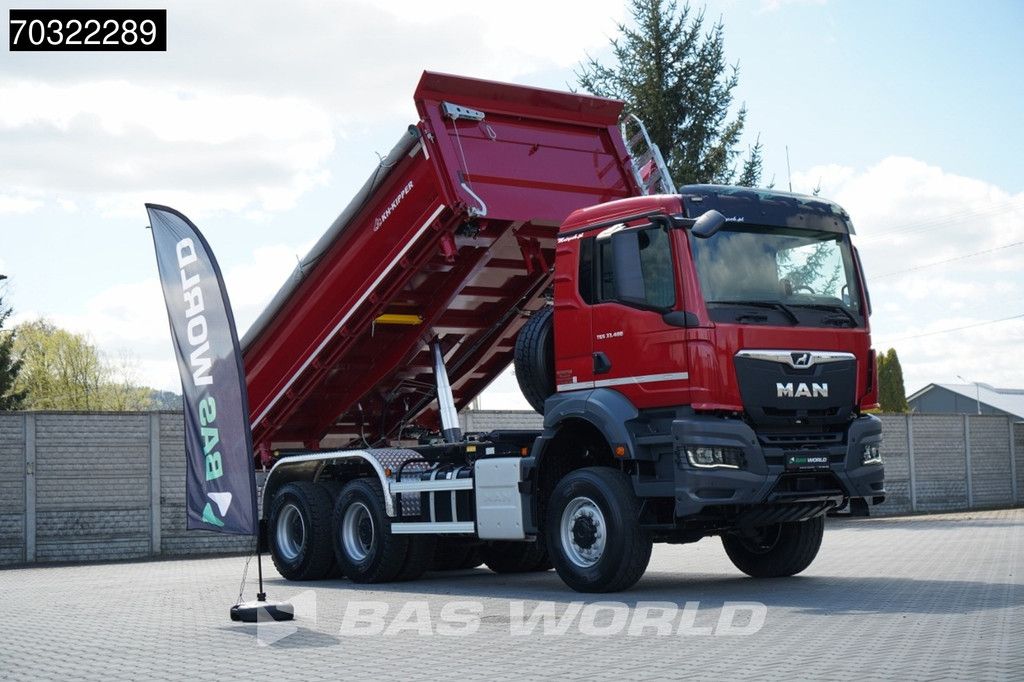 MAN TGS 33.480 6X6 NEW! 6x6 13m3 2-way tipper Steel suspension Big-Axle Euro 6