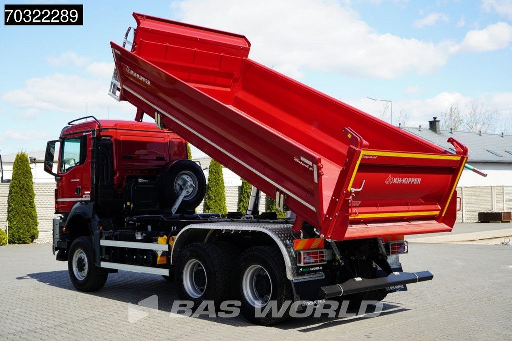MAN TGS 33.480 6X6 NEW! 6x6 13m3 2-way tipper Steel suspension Big-Axle Euro 6