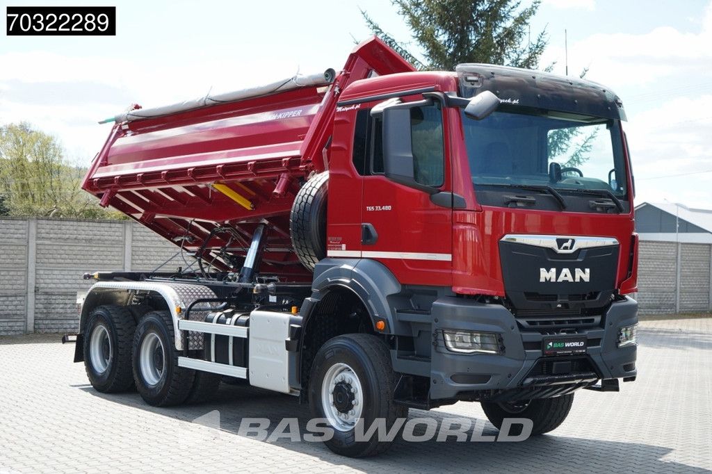 MAN TGS 33.480 6X6 NEW! 6x6 13m3 2-way tipper Steel suspension Big-Axle Euro 6