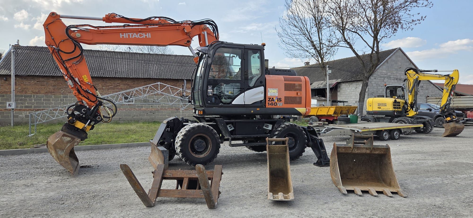 Hitachi ZAXIS 140w + Engcon