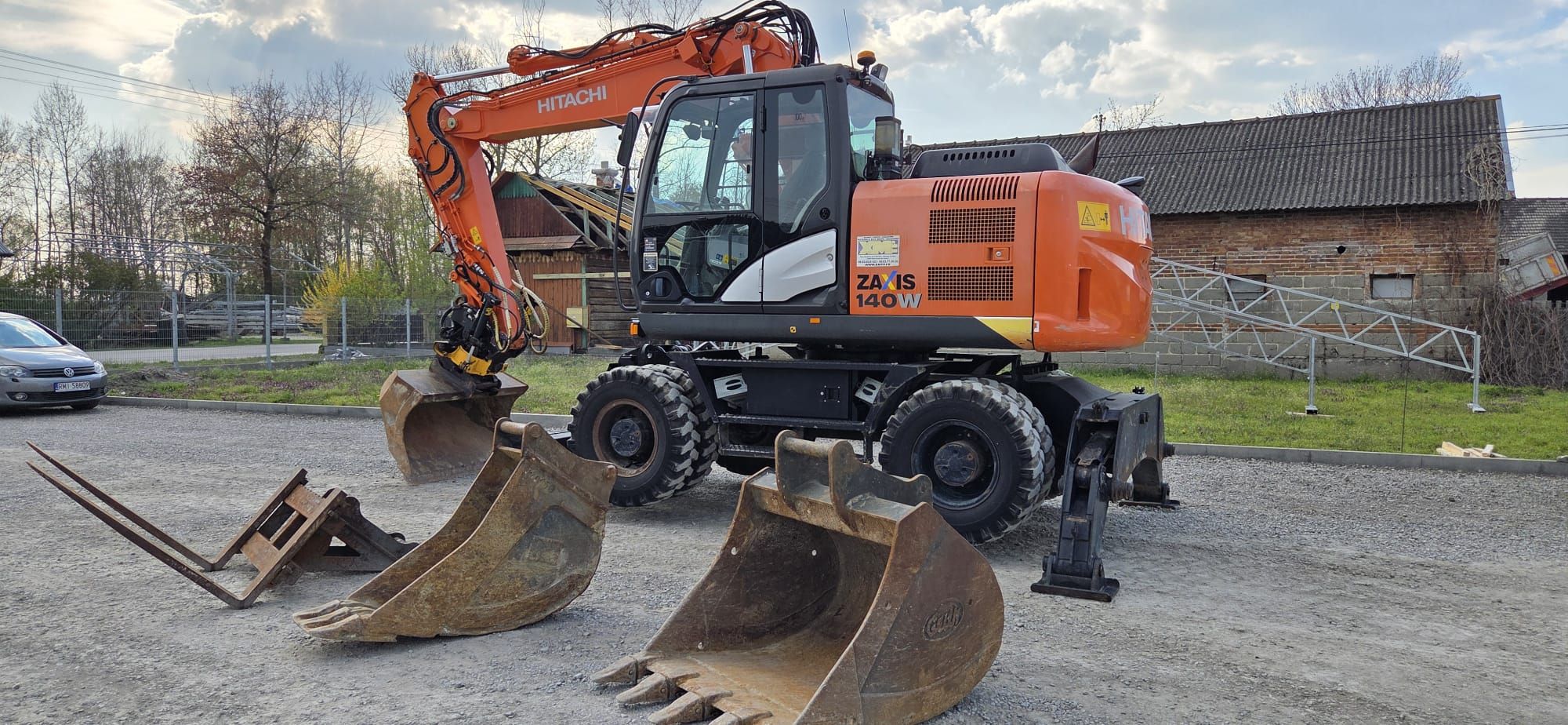 Hitachi ZAXIS 140w + Engcon