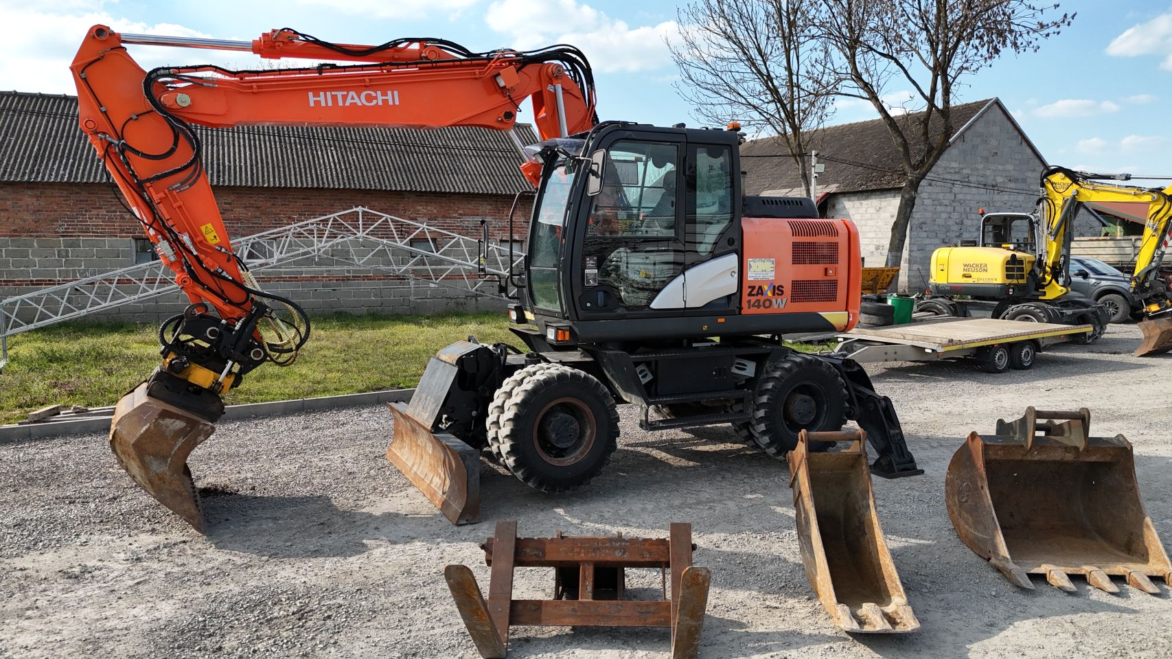 Hitachi ZAXIS 140w + Engcon
