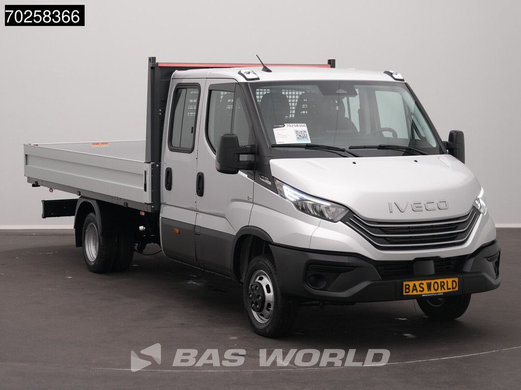 Iveco Daily 35C21 BPM VRIJ! 3.0L Automaat 210PK 2025-Model Open laadbak Dubbel Cabine Dubbellucht CarPlay ACC LED 3,5T Trekvermogen Euro6 Pritsche Pickup Klima DOKA