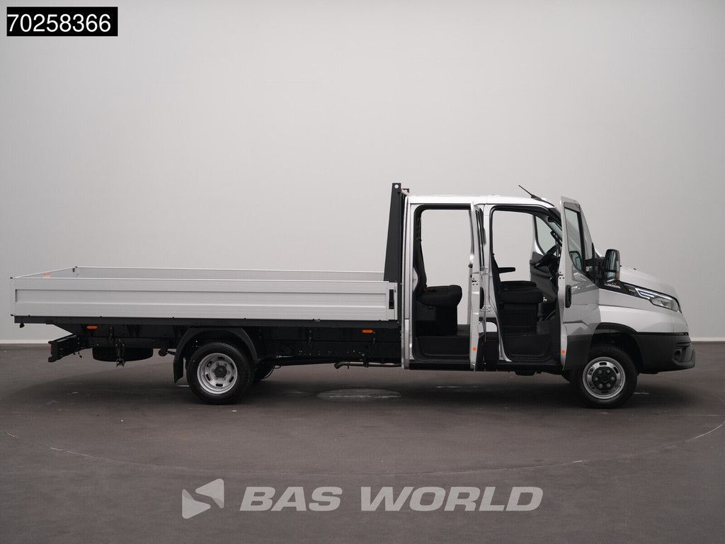 Iveco Daily 35C21 BPM VRIJ! 3.0L Automaat 210PK 2025-Model Open laadbak Dubbel Cabine Dubbellucht CarPlay ACC LED 3,5T Trekvermogen Euro6 Pritsche Pickup Klima DOKA