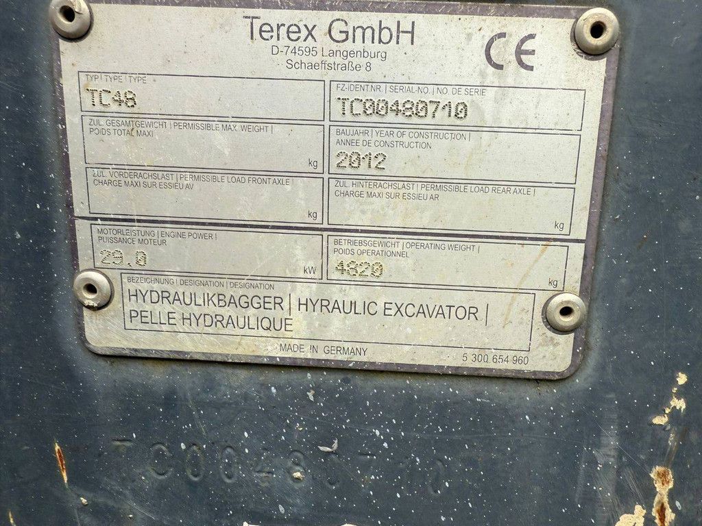 Raupenbagger Terex TC48 Diesel 29kW 2012
