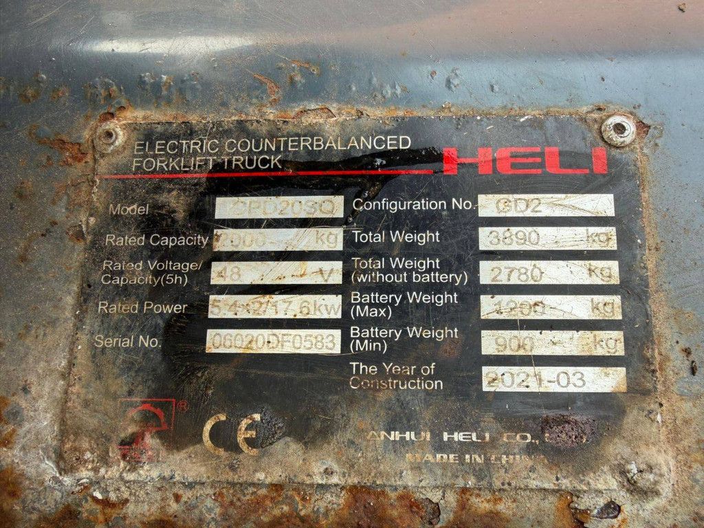 Gabelstapler Heli CPD20SG Elektro 2000kg 2021