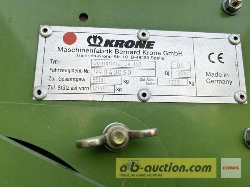 Krone GEBR. COMPRIMA CV150XC PRESSE