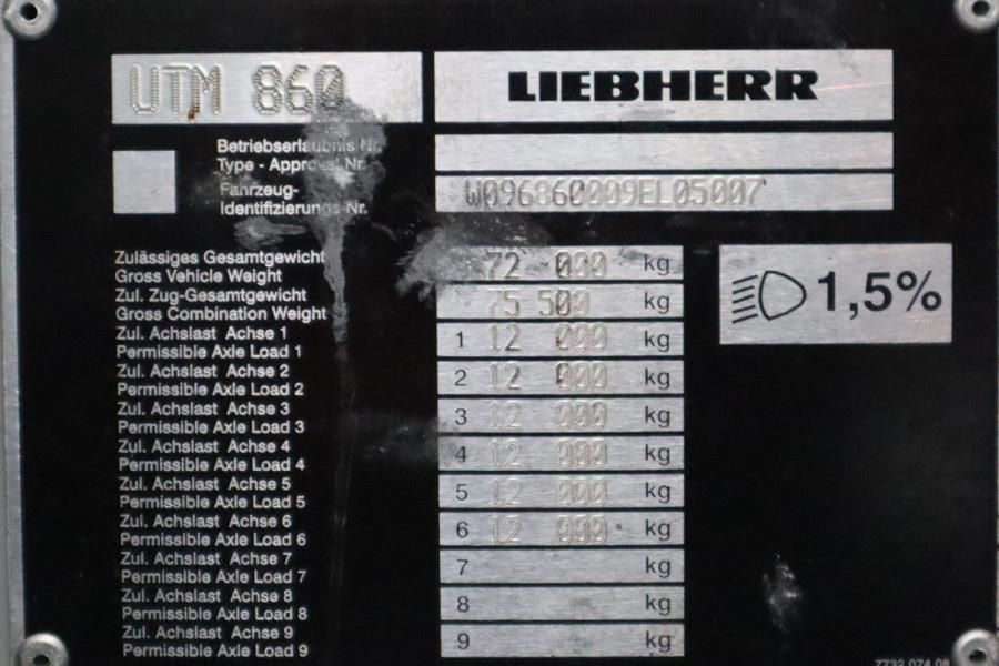 Liebherr LTM1150-6.1 Dutch Vehicle Registration, Valid Para