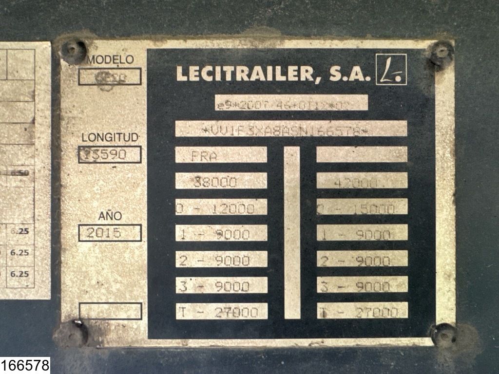 Lecitrailer Koel vries Carrier Vector 1950 Mt, Dhollandia