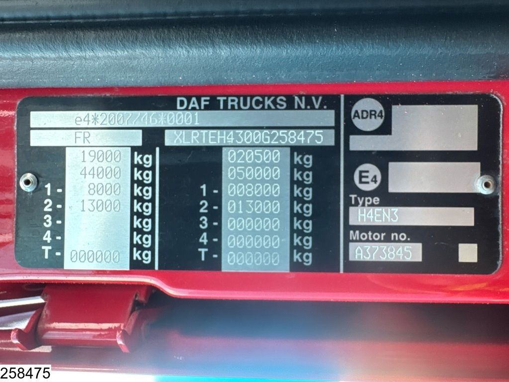 DAF XF 480 EURO 6, Retarder, PTO, ACC, Standairco