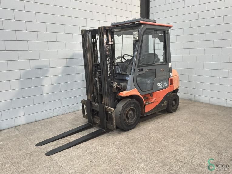 Gabelstapler Diesel Toyota 02-7FDF25 2007 Triplex Kabine