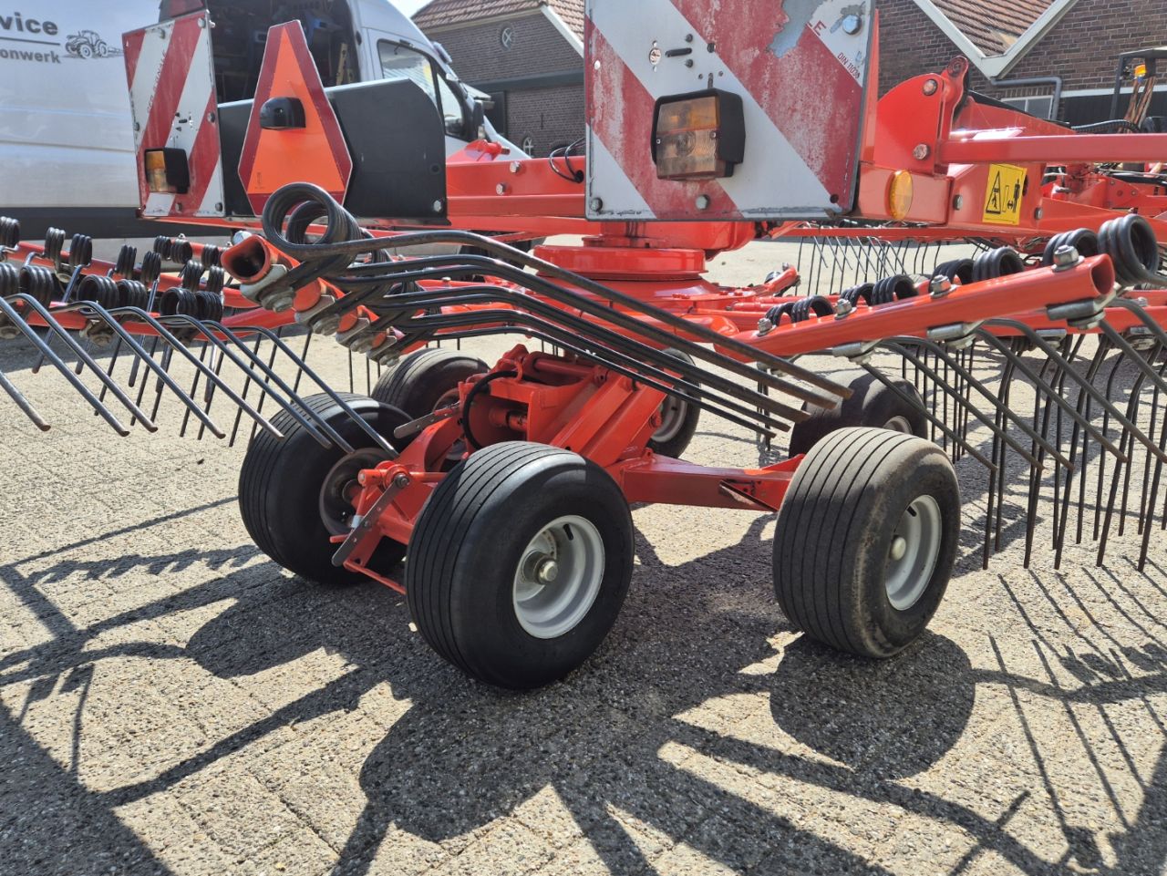 Kuhn GA6632 Zijafleg hark treintje dubbele hark