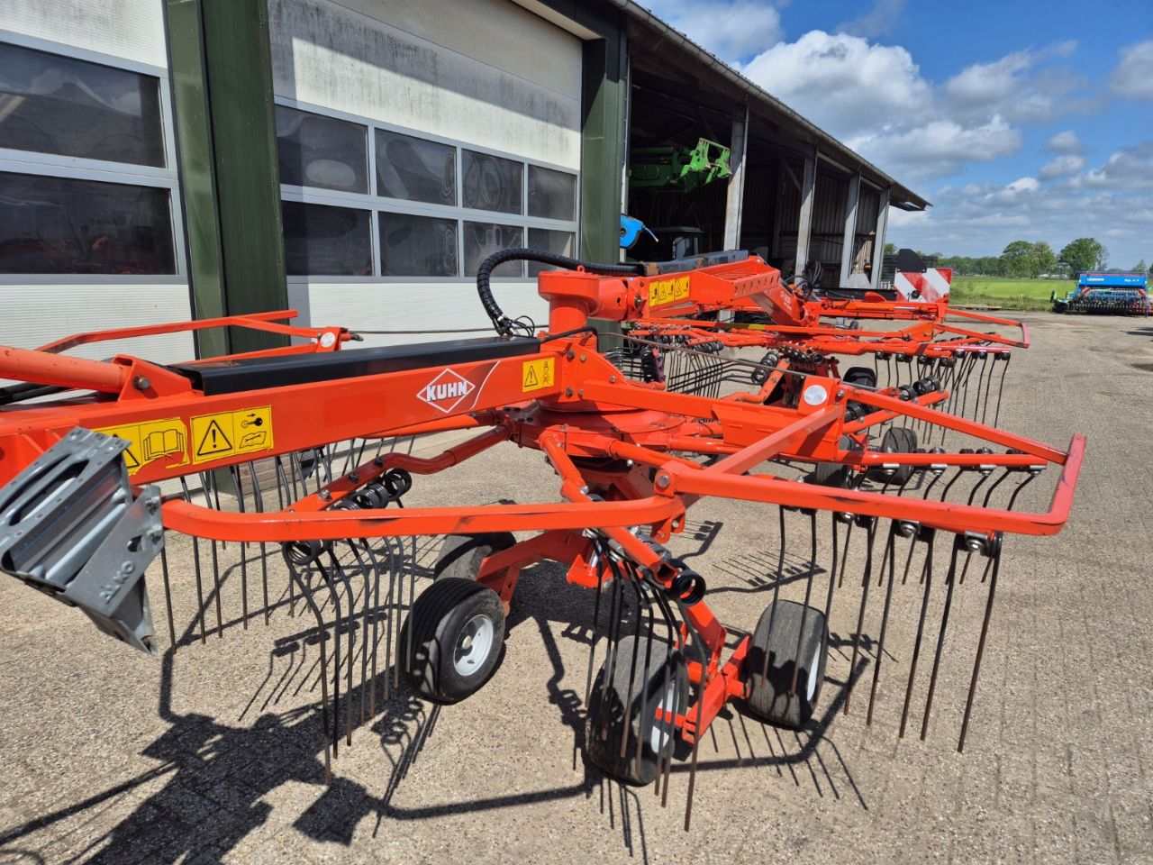 Kuhn GA6632 Zijafleg hark treintje dubbele hark