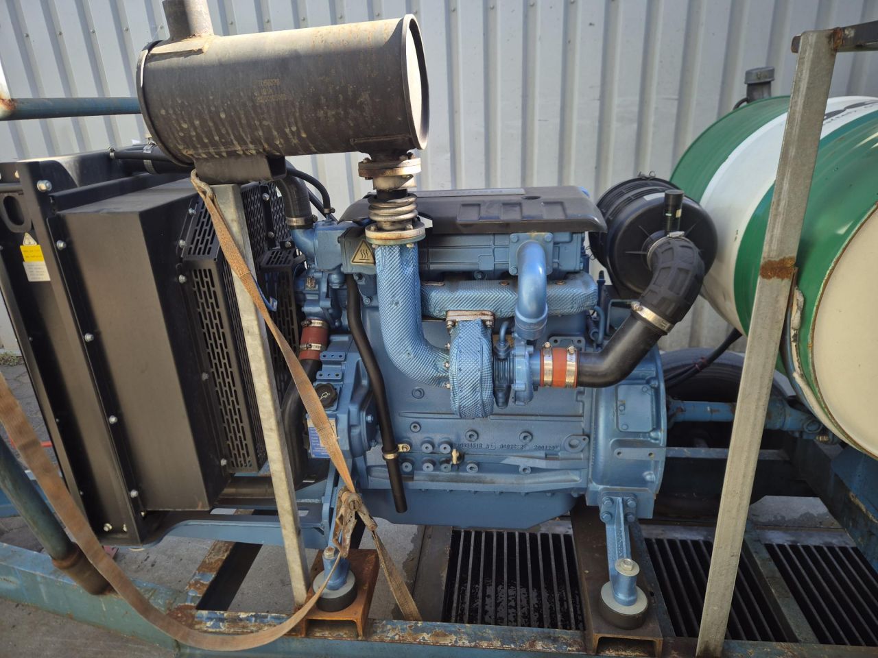 Pompset, regenmotor, pomp, beregening, mwm / baudouin motor